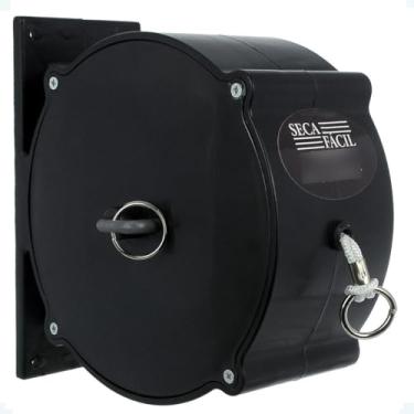 Imagem de Varal Retrátil Nylon 30m Seca Fácil Trevisan (Preto)