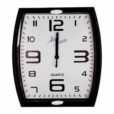 Imagem de Relogio Moderno De Parede Analogico Continuo Decoração Silencioso Em P