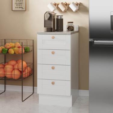 Imagem de Balcão 4 Gavetas 40cm com Tampo Arizona CabeCasa MadeiraOriginals - Ca