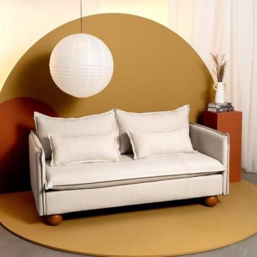 Imagem de Sofá Modular 2 Lugares Pé Bolinha Sôma CabeCasa MadeiraOriginals - Cab