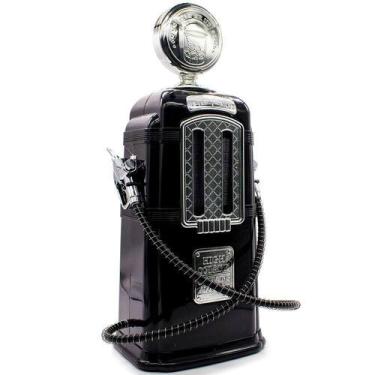 Imagem de Dispenser Bebidas Duplo Bomba De Gasolina Vintage Preto - Lorben