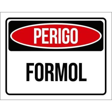 Imagem de Placa Sinalização Perigo Formol 18X23 - Sinalizo