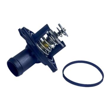 Imagem de Conjunto de carcaça do termostato de arrefecimento do motor compatível com Honda Accord 2003-2007 Honda Element 2003-2011 Apenas para veículos L4 de 2,4 L substituir 19301RAAA02 19301RAAA01 19301