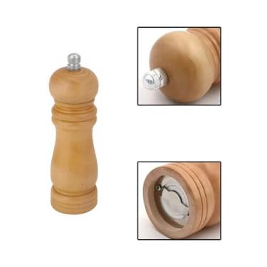 Imagem de Moedor Manual Sal Pimenta Grãos Temperos MDF 15cm - UnyHome