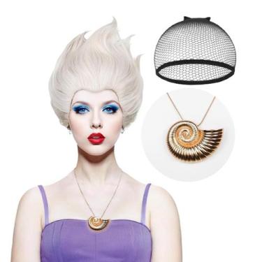 Imagem de Peruca de cosplay LABEAUTÉ Grey Synthetic Hair Undersea Witch