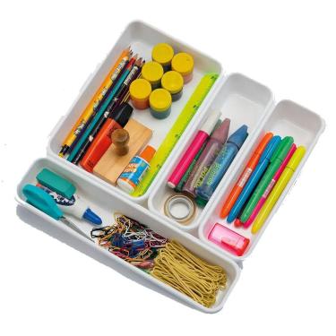 Imagem de Kit 2 Divisor De Talheres Para Gaveta Resistente Organizador