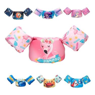 Imagem de Colete Flutuador Infantil Salva Vidas Não Fura Ac Flamingo