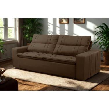 Imagem de Sofá Retrátil e Reclinável 2 lugares com Molas 1,50m Escócia Suede Mir