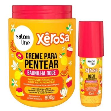 Imagem de Nutrição Intensa: Creme Pentear 800g e Óleo de Trat. 60ml Baunilha Doc
