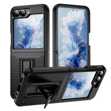 Imagem de Capa rígida de plástico para Galaxy Z Flip6, capa protetora à prova de choque (para Galaxy Z Flip6/preta)