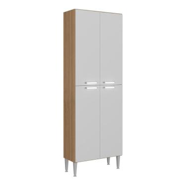 Imagem de Paneleiro Com 4 Portas Paris Multimóveis Mp2185 Rustic-branco Rustic-branco