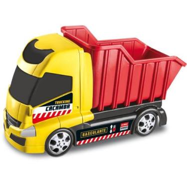 Imagem de Caminhão Trucking Caçamba 29CM com PÁ, Rastelo e Roda Livre Sortido - 