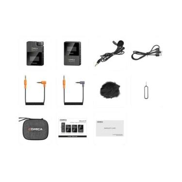 Imagem de Microfone De Lapela Sem Fio De Canal Duplo Comica BoomX-D 2.4G Condens