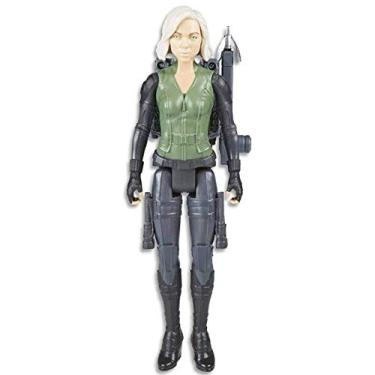 Imagem de Avengers Boneco Figura de Ação e Acessório Power FX Marvel Titan Hero Series Vingadores Guerra Infinita Verde/Cinza/Marrom