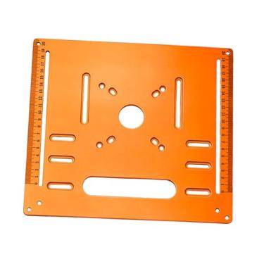 Imagem de Lilihuimaoyi Placa de Base para Máquina de Corte, Trilho Circular, 28 X 20 X 0,5 Cm, Placa de Posicionamento Traseira para Marcenaria, 28cmx25cm