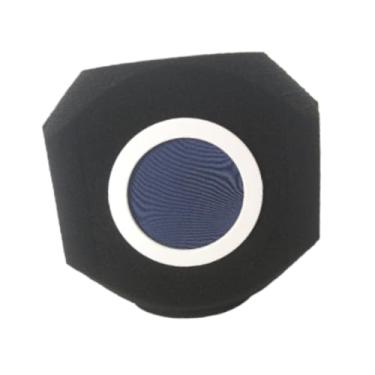 Imagem de JunZheHub Capa para Microfone de Estúdio com Isolamento Acústico, Bola de Isolamento para Microfone, Capa Anti-Acústico, Espuma Acústica, Cabine Vocal Portátil, Azul