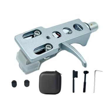 Imagem de Capa de cabeça prateada com cartucho AT-3600L e Stylus para PLX-1000, PL-518, PL-530, PL-A35, PLX-500, PL-560, PL-200, XL-A700, HDCN-15 Cartucho de toca-discos. Escova de agulha e escova de limpeza