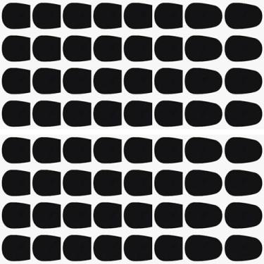 Imagem de 100 peças de almofada de boca para saxofone e clarinete de 0,8 mm de espessura, almofadas de remendos para saxofone e clarinete, sax alto/tenor e clarinete, adesivo forte de borracha grossa oval para