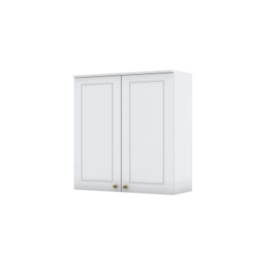 Imagem de Armário Aéreo 02 Portas 80 Cm Amy Branco Hp Casa 812 Branco Hp