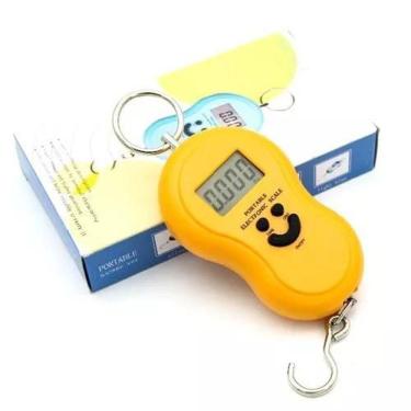 Imagem de Mini Balança Portatil De Precisão Viagem Gancho Digital 50Kg
