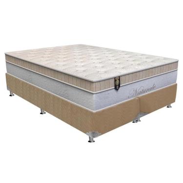 Imagem de Cama Box King: Colchão Molas Ensacadas Orthoflex MasterPocket Naturale + Base CRC Suede Clean(193x203)