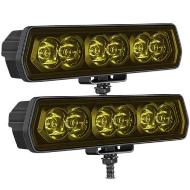 Imagem de Barra de luz amarela, SWATOW INDUSTRIES 15 cm CREE LED Pods Spot Ditch Pod Lights Auxiliares de Trabalho Suporte para Wrangler F150 Toyota Caminhonete Motocicleta SUV UTV ATV