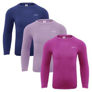 Imagem de Kit 3 Camisas Térmicas Selene Proteção UV50+ Infantl