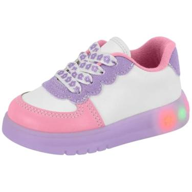 Imagem de Tenis Infantil Menina Conforto Luz Multicolorido Molekinha