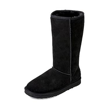 Imagem de AUSLAND Botas de neve masculinas clássicas impermeáveis para inverno 5615, Preto, 8.5
