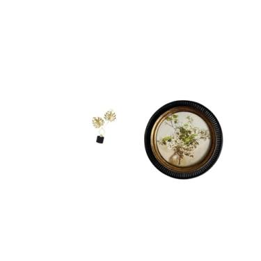 Imagem de Fenteer Estatueta de Folha em Ferro Fundido com em Resina, Ornamento Decorativo Antigo, Escultura para Mesa, Porta-retratos, Peça de Arte Colecionável,