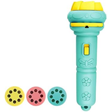 Imagem de Projetor de slides Lanterna de projeção de luz Brinquedos Lanterna de slides Lâmpada de Educação Noite Antes de ir para a cama Brinquedos para crianças (verde 3 cartões)