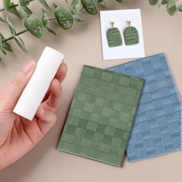 Imagem de Rolo de textura de argila de polímero, rolo de argila de polímero para fazer brincos (textura de lixa)