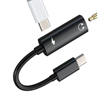 Imagem de Adaptador de fone de ouvido USB C para auxiliar DAC tipo C 3,5 mm divisor de carregamento de áudio (2 em 1) para iphone 17 16 15 Pro Max carregador fêmea dongle para Apple para iPad, compatível com