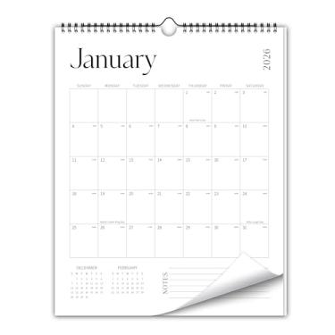 Imagem de Aesthetic Calendário de parede 2025-2026 – Calendário mensal 18 de julho de 2025 a dezembro de 2026, 36,8 cm x 26,7 cm, calendário vertical moderno para pendurar na parede para organizar e planejar