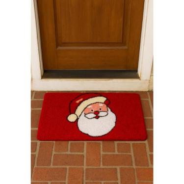 Imagem de Tapete de Porta Personalizado Frufru  Papai Noel  Artesanal e Exclusiv