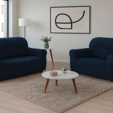 Imagem de Capa de Sofá 2 e 3 Lugares Elasticada Malha Gel 28 Elásticos - FAGUI E