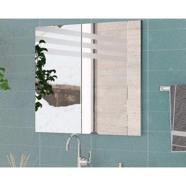 Imagem de Espelheira De Banheiro Bn3638 60cm Metalizado - Tecno Mobili