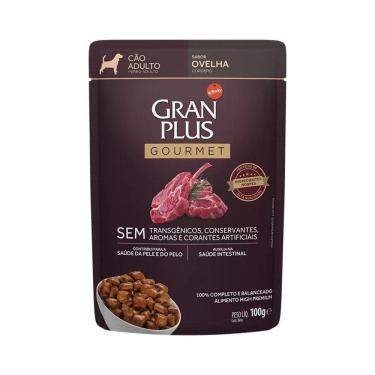 Imagem de Ração Úmida Granplus Gourmet Ovelha P/Cães Adultos 100G