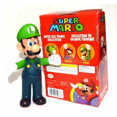 Imagem de Boneco Action Figure Luigi Super Size 23Cm Super Mario