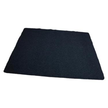 Imagem de harayaa Tapete de bateria de jazz, absorção de som estável, tapete musical multiuso, antiderrapante, com base antiderrapante para estúdio de bateria de jazz, Quadrado Azul Escuro