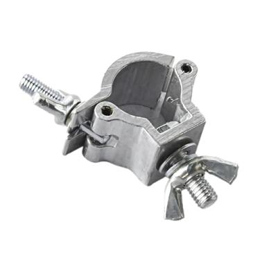 Imagem de Braçadeira de andaime de liga de alumínio para tubo redondo, encaixe giratório universal com porca de asa para sistema de equipamento de palco