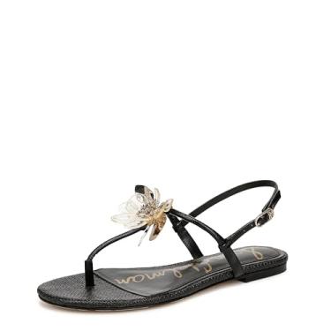 Imagem de Sam Edelman Sandália feminina Eden Flat, Patente preta, 36