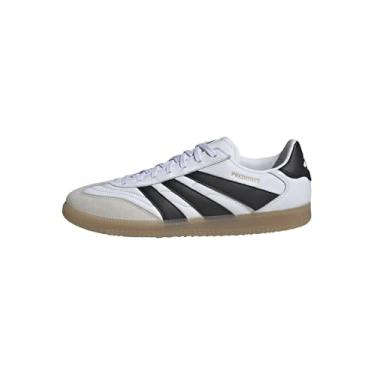 Imagem de adidas Tênis de futebol unissex Freestyle Indoor, Branco/preto/dourado metálico, 38 BR