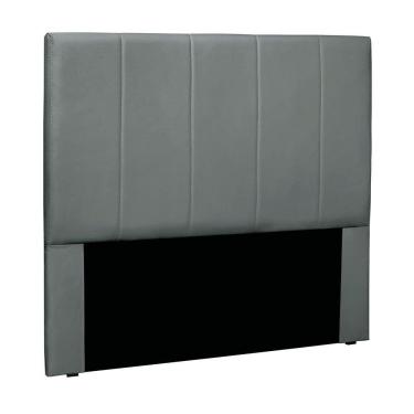 Imagem de Cabeceira Cama Box Casal 140 Cm Arizona Veludo S04 - D'rossi Cor Cinza