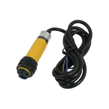 Imagem de OQVXFAUZA Sensor DC 3 Fios 2M SEM Interruptor Fotoelétrico Retrorrefletivo com Refletor