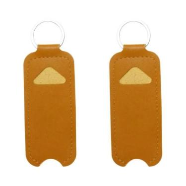 Imagem de Capa De Couro PU Para Chaveiro, Portátil, Para Protetor Labial, Batom,