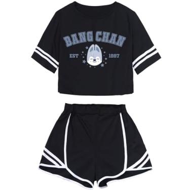 Imagem de CHAIRAY SKZ Merch Sets Skzoo Felix Hyunjin Bangchan Lee Know Support Album Shirt + Shorts Changbin Han I.N Tee Top Suit