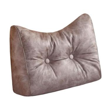 Imagem de Generic Almofada de apoio para as costas Almofada de cintura Lavável em casa Multiuso com zíper Poltrona reclinável ergonômica de apoio para as costas de, Café Cinza