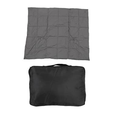 Imagem de Cobertor aquecido USB Soft Chinlon Cobertor elétrico portátil 3 modos de temperatura Aquecimento rápido para casa, escritório, cama de viagem, sofá cinza 52 x 43 pol.