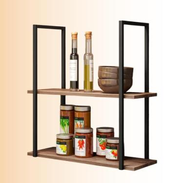 Imagem de Prateleira Suspensa Estilo Industrial Nicho Cozinha Aurora Demolição ? Design moderno e funcionalidade.